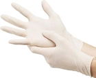 Перчатки смотровые латексные текстурированные, нестерильные Medicom SafeTouch неопудренные 6.4 г 50 пар № M (1123-C) - изображение 2