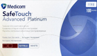 Перчатки смотровые нитриловые текстурированные, нестерильные Medicom SafeTouch Advanced Platinum неопудренные 3.6 г 50 пар № XL (1174/XL) - изображение 1