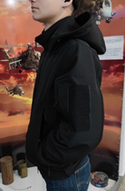 Куртка тактическая Soft Shell водонепроницаемая флис с капюшоном 58 - изображение 3
