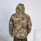 Куртка зимова Мультикам софтшелл з підкладкою Omni-Heat, чоловіча утеплена камуфляжна куртка 46 - зображення 3