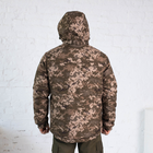 Куртка зимняя Пиксель софтшелл с подкладкой Omni-Heat, мужская утепленная камуфляжная куртка 52 - изображение 12