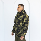 Бушлат зимний темный Пиксель с капюшоном, мужская зимняя камуфляжная куртка на резинке 52 - изображение 4