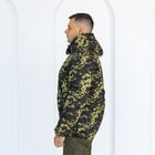 Бушлат зимний темный Пиксель с капюшоном, мужская зимняя камуфляжная куртка на резинке 48 - изображение 3
