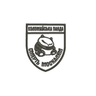 Шеврон на липучці (велкро) Коломийська Панда 7,5х9 см Білий 7012 - зображення 1