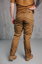Мужские крепкие штаны «Kayman» койот с усиленными зонами и накладными карманами Rip-stop 32-32 - изображение 5