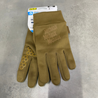 Перчатки тактические Mechanix ColdWork Base Layer Coyote, Койот, размер XL, сенсорные, теплые зимние перчатки - изображение 14