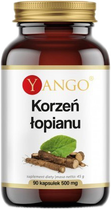 Suplement diety Yango Korzeń Łopianu 500 mg 90 kapsułek Odporność (5903796650303) - obraz 1