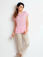 Bluzka damska z krótkim rękawem Awama A143 M Różowa (5902360515765) - obraz 3