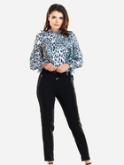 Bluzka damska z krótkim rękawem Awama A259 S Czarno-biała (5902360535527) - obraz 3