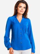Bluzka damska z długim rękawem Infinite You M176 L Niebieska (5902360526280) - obraz 1