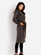 Пальто жіноче Awama A152 XL Графіт (5902360568556) - зображення 3