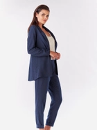 Піджак подовжений жіночий Awama A187 L Темно-синій (5902360518810) - зображення 4