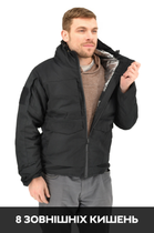 Зимняя тактическая куртка Eagle с подкладкой Omni-Heat и силиконовым утеплителем Black XL - изображение 7