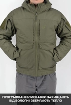Зимова тактична куртка Eagle з підкладкою Omni-Heat та силіконовим утеплювачем Olive Green 5XL - зображення 9
