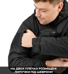 Зимова тактична куртка Eagle з підкладкою Omni-Heat та силіконовим утеплювачем Black 5XL - зображення 6