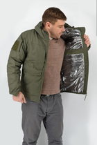 Зимова тактична куртка Eagle з підкладкою Omni-Heat та силіконовим утеплювачем Olive Green M - зображення 6