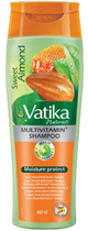 Szampon Dabur Vatika Sweet Almond Moisturizing nawilżający do włosów Słodkie Migdały 400 ml (5022496001656) - obraz 1