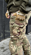 Штаны тактические мультикам зимние с наколенниками, военные штаны утепленные на синтепоне зимние multicam ЗСУ 48 - изображение 2