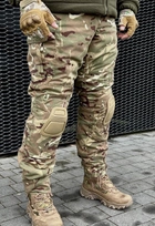 Штаны тактические мультикам зимние с наколенниками, военные штаны утепленные на синтепоне зимние multicam ЗСУ 50 - изображение 8