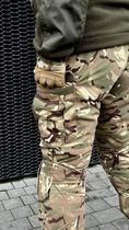 Штаны тактические мультикам зимние с наколенниками, военные штаны утепленные на синтепоне зимние multicam ЗСУ 52 - изображение 4
