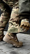 Штаны тактические мультикам зимние с наколенниками, военные штаны утепленные на синтепоне зимние multicam ЗСУ 52 - изображение 6