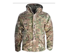 Тактичний комплект зимового військового одягу Han Wild Multicam, убакс з довгим рукавом та налокітниками, штани з наколінниками+ куртка G8 Мультикам р.S - зображення 4
