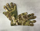 Рукавички зимові флісові пальцеві, Мультикам, розмір М/L, тактичні рукавички зимові - зображення 5