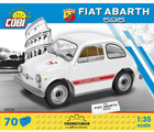 Konstruktor Cobi Cars 1965 Fiat 500 Abarth 70 elementów (5902251245245) - obraz 1