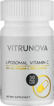 Ліпосомальний Вітамін С Vitrunova для лікування та профілактики 500 мг 30 капсул (8718546676697) - зображення 1