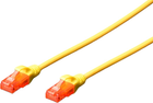 Патч-корд Digitus UTP Cat 6 10 м Yellow (4016032372226) - зображення 1