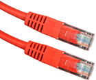 Patchcord Esperanza UTP Cat 5e 3 m Red (5901299951958) - obraz 1