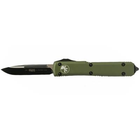 Нож Microtech Ultrtaech Drop Point Black Blade Green (121-1OD)