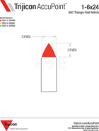 Прицел оптический TRIJICON AccuPoint 1-6x24 BAC Amber Triangle Tritium / Fiber Optics - изображение 14