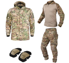 Тактический комплект военной одежды G3 Multicam, убакс+штаны с защитой, куртка M65 Мультикам р.L - изображение 1
