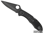 Карманный нож Spyderco Delica Black FRN Flat Ground C11FPBK (871186) - изображение 1