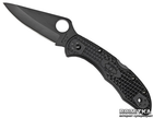 Кишеньковий ніж Spyderco Delica Black FRN Flat Ground C11FPBK (871186)