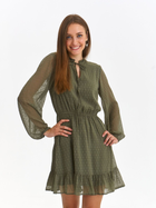 Sukienka krótka jesienna damska Top Secret SSU4483ZI 40 Zielona (5903411524682) - obraz 1