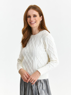 Sweter damski z perełkami Top Secret SSW3637BI 38 Biały (5903411539433) - obraz 1