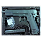 Детский страйкбольный пистолет Colt 1911 с пластиковым глушителем Galaxy G053B - изображение 6
