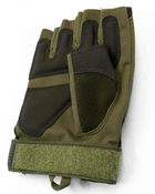 Тактичні рукавиці Combat безпалі (олива) XL - зображення 4