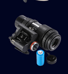 Прилад нічного бачення Монокуляр PVS-18 на шолом з кріпленням FMA L4G24 Чорний Kali інфрачервоні цифрові окуляри нічного бачення З системою кріплення Ластівчин хвіст багатоцільовий кольорове зображення вдень чорно-біле вночі Діаметр об'єктива 32 мм - зображення 9