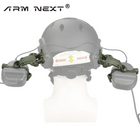 Кріплення чебурашки ARM Next S40 для навушників на шолом Койот (Kali) AI221 - зображення 5
