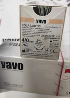 Нить хирургическая рассасывающаяся стерильная YAVO Poland PGLA LACTIC Полифиламентная USP 4/0 75 см DKO 19 мм 3/8 круга(5901748151083) - изображение 2