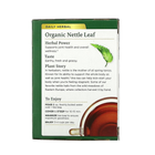 Чай із листя кропиви Traditional Medicinals "Organic Nettle Leaf" без кофеїну (16 пакетиків / 32 г) - зображення 4
