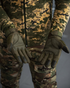 Зимние тактические сенсорные перчатки Monster Оливковый L - изображение 2
