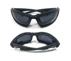 Защитные тактические солнцезащитные очки с поляризацией Daisy X7 Black + 4 комплекта линз - изображение 8