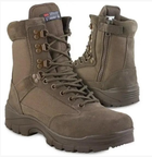 Ботинки тактические Mil-Tec с молнией Tactical side zip boot ykk Brown 12822109-44 - изображение 1