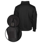 Кофта тактическая Черная Mil-Tec Tactical Sweatshirt 11472502-2XL - изображение 3