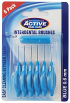 Czyściki do przestrzeni międzyzębowych Active Oral Care Interdental Brushes 0.60 mm 6 szt (5012251011358) - obraz 1