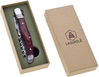 Складной нож со штопором Laguiole 21.5 см в подарочной коробке Коричневый (40268436) - изображение 4